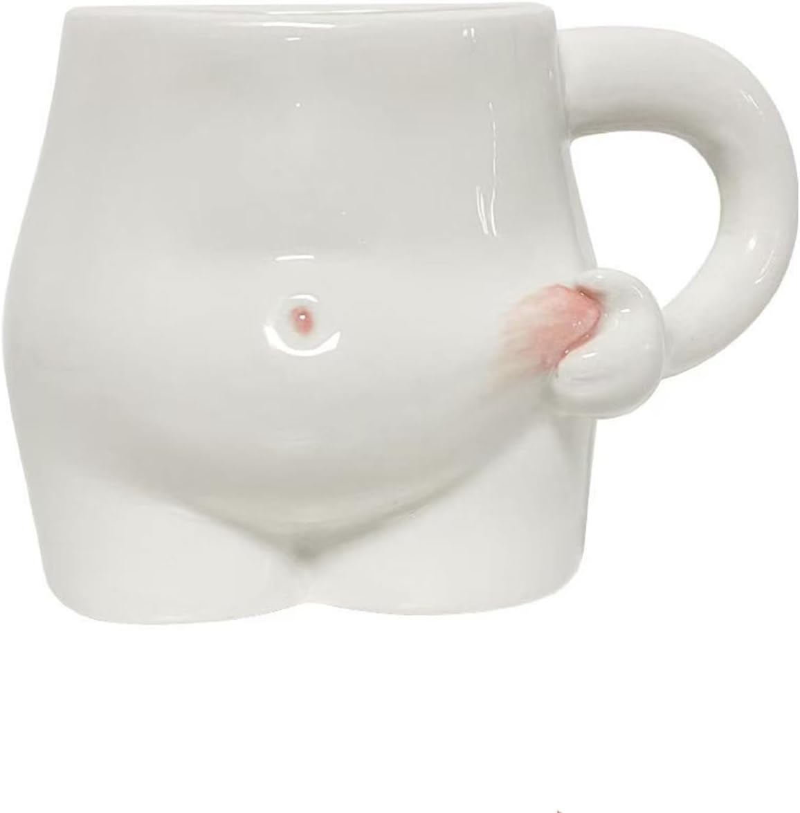 1 Piece 320ml White Ceramic Mug - Coffee Mug, Tea Mug, Water Cup - Suitable for Tea, Latte and Milk