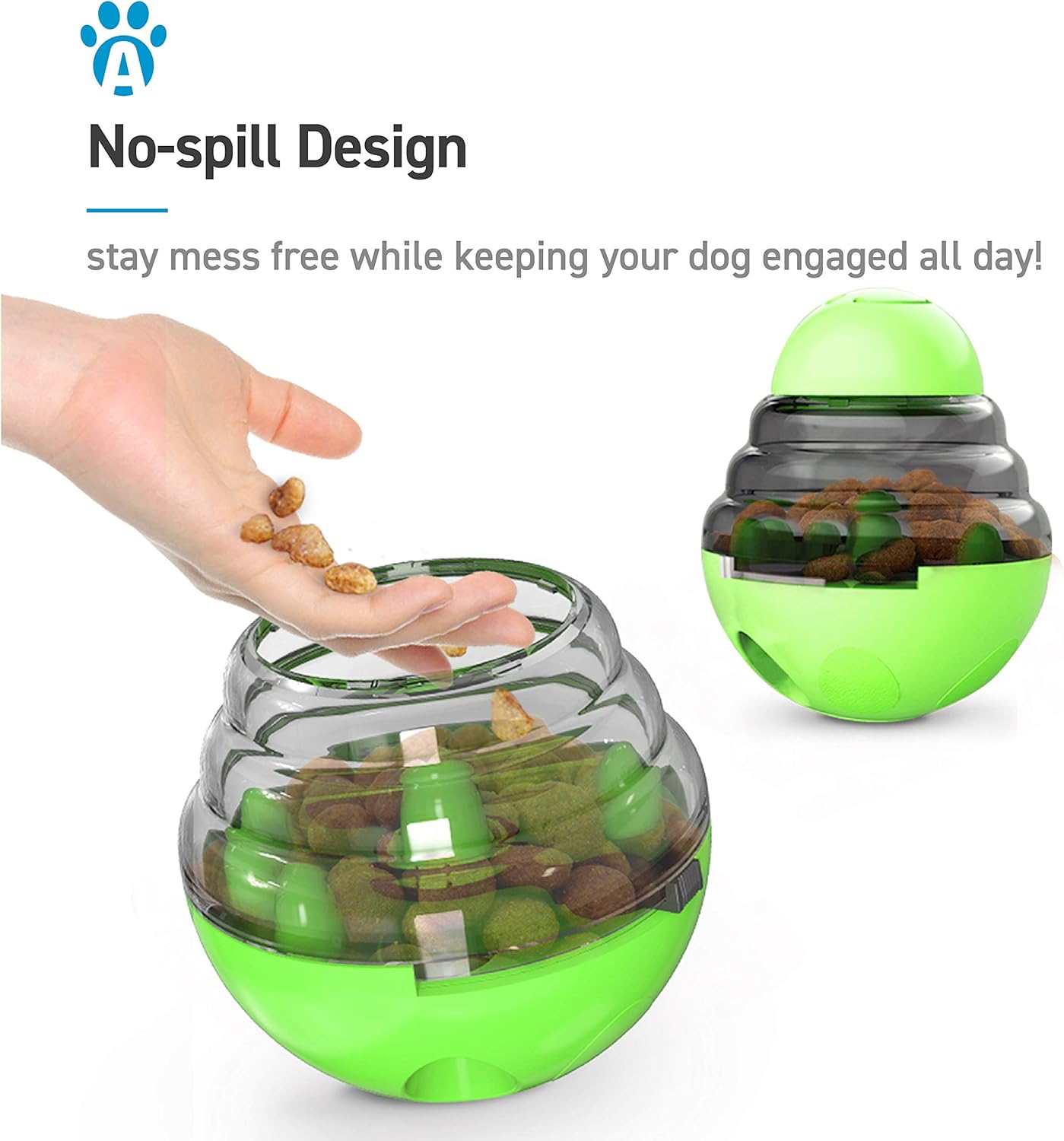 Pink Red Interactive Dog Snack Ball Toy Food Dispenser for Dogs 1 Piece