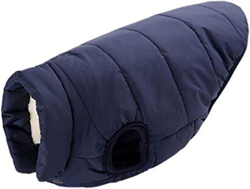 Winter Dog Jacket Marine Blue XL - Warm Pet Coat for Cold Weather - Dog Apparel