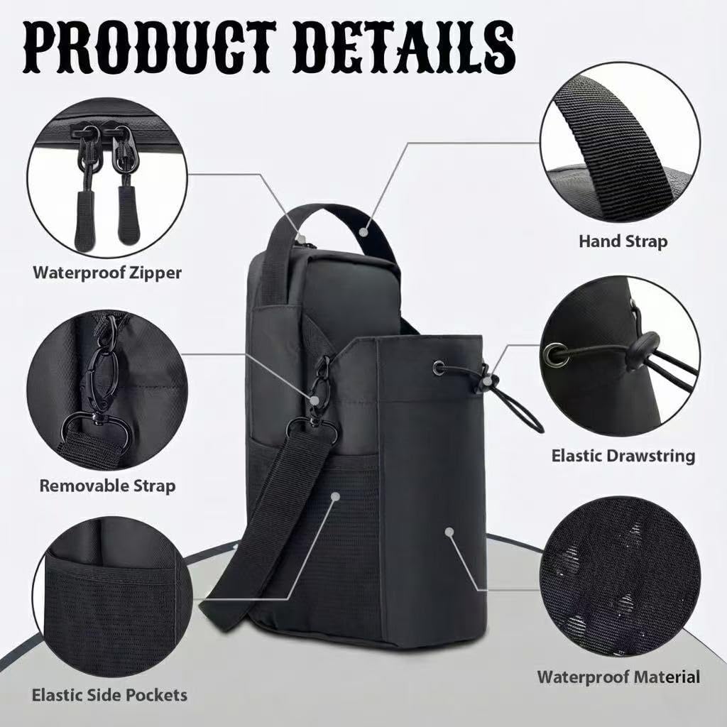 Magnetic Sports Bag - Water-resistant Fitness Tote - Portable Unisex Gym Travel Bag - Black