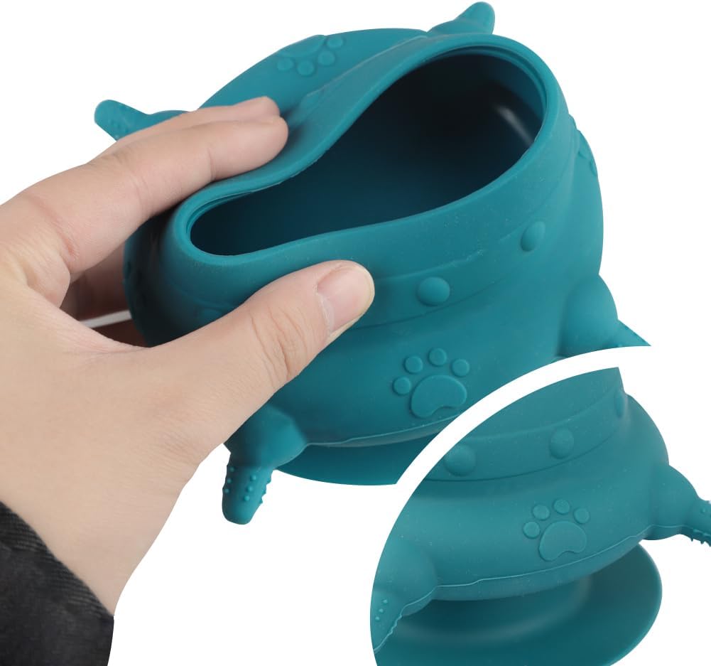 4 Teat Puppy Kitten Feeder Blue for Newborn Pets