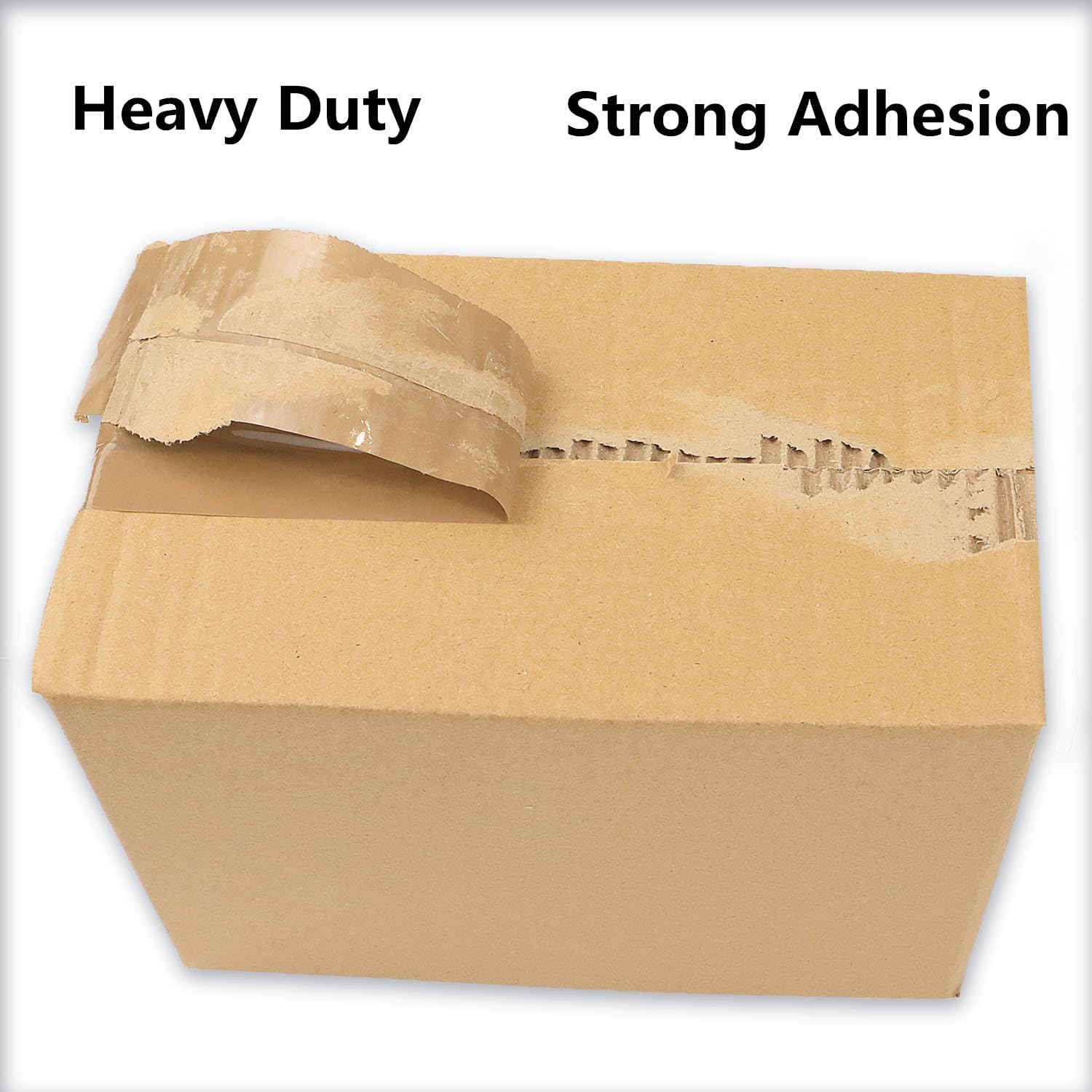 2 Pack Packaging Tape with Dispenser Strong Transparent Adhesive Tape for Boxes Moving Parcels