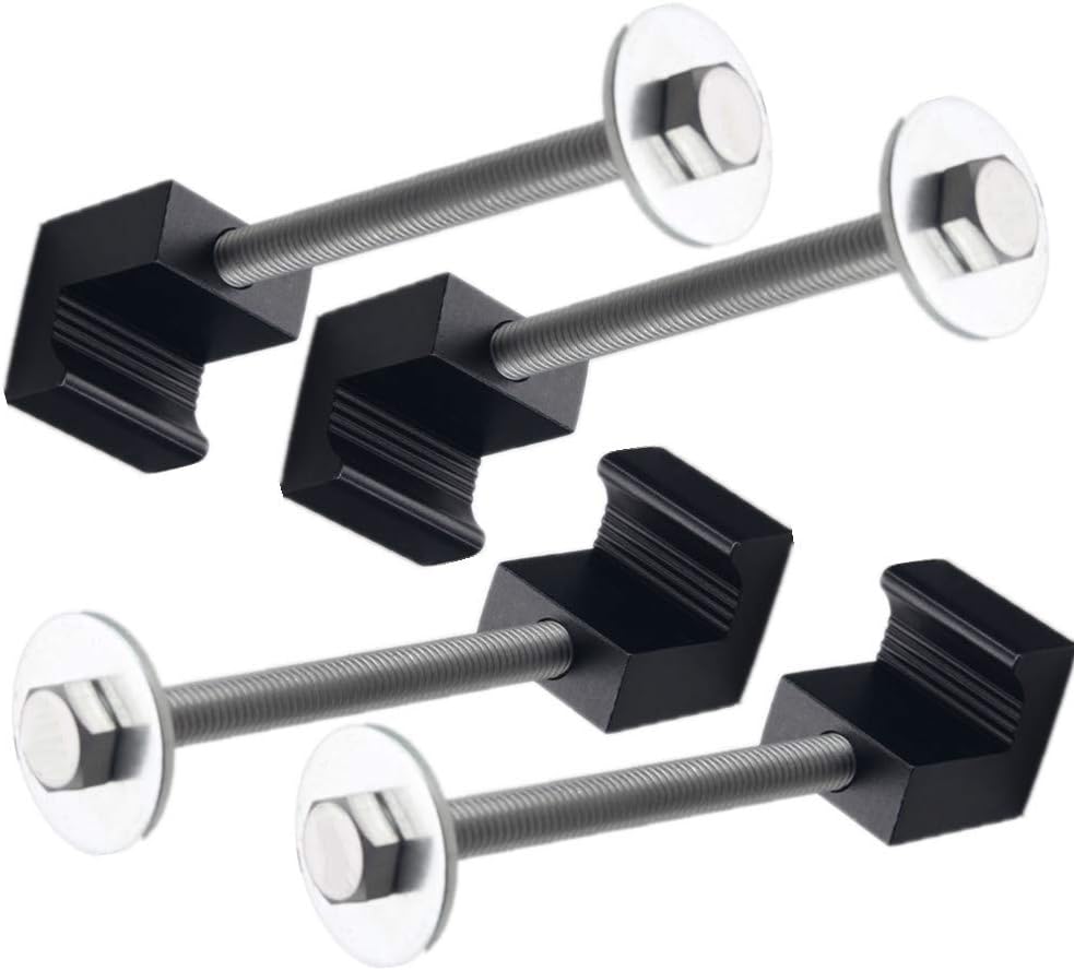 4 Pack Aluminium Tie Down Clamps No Drilling Universal Mounting Hardware Toolbox Fasteners