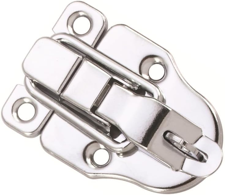 10 Pack Silver Hasp Locks 59mm with Screws Universal Chest Hardware Secure Locking Solution