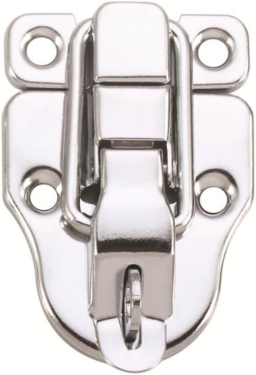 10 Pack Silver Hasp Locks 59mm with Screws Universal Chest Hardware Secure Locking Solution
