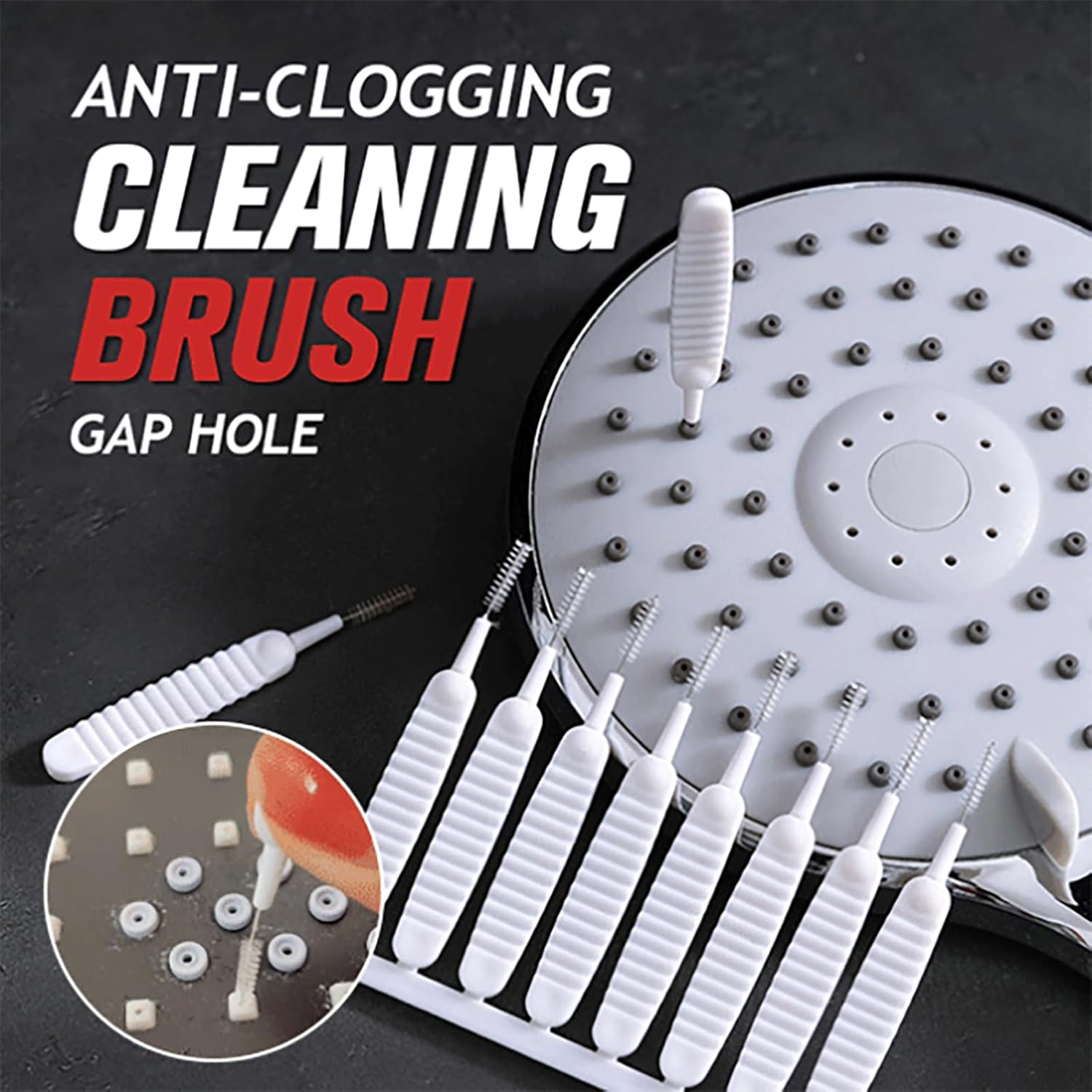 40 Pack Anti-Limescale Precision Cleaning Brushes - Multifunctional Detail Brushes for Small Holes and Crevices
