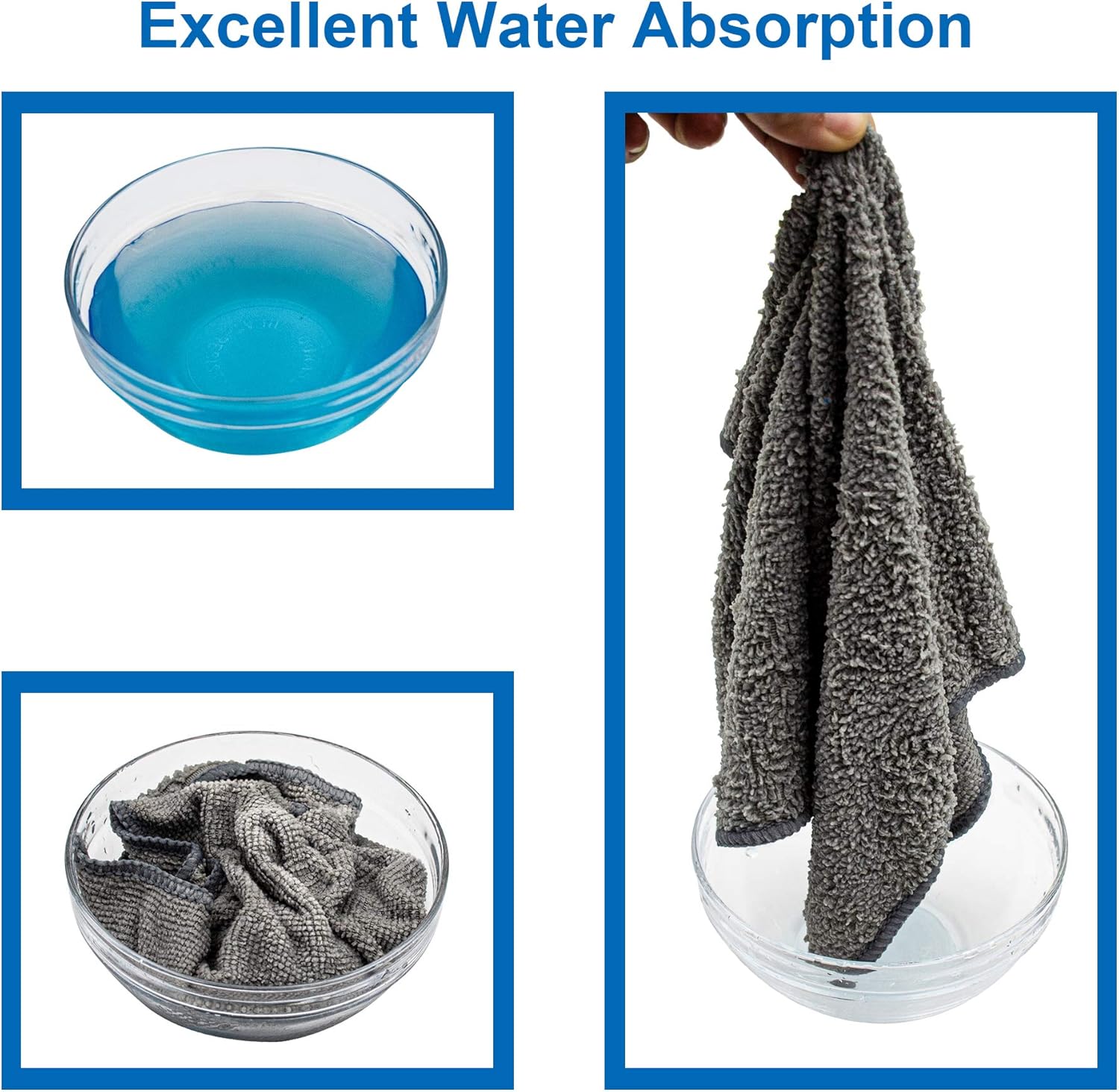 Microfiber Cleaning Cloth - Pack of 8, Size: 12 x 16 in& Microfiber Cleaning Cloth, 20 Pack Cleaning Rags, Cleaning Towels for Housekeeping