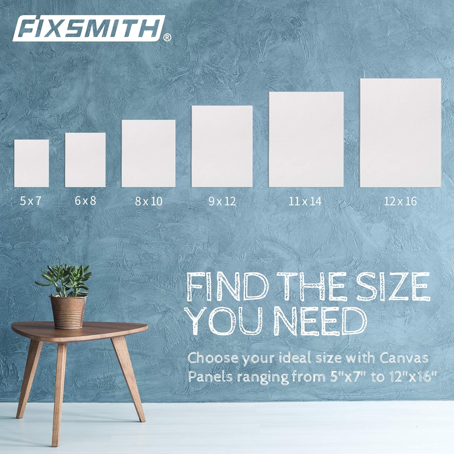 Painting Canvas Panel Boards - 5x7 Inch 24 Pack with 6 x6 Inch Canvas Panel Super Value 12 Pack Canvases,100% Cotton, Artist Canvas Board, Mini Canvas Boards