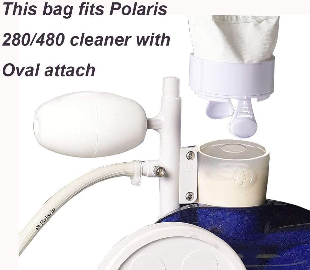 Pool Spa Part Zippered Bag Replacement for Polaris 280，480 Pool Cleaner All Purpose Filter Bag K13 Pack of 3