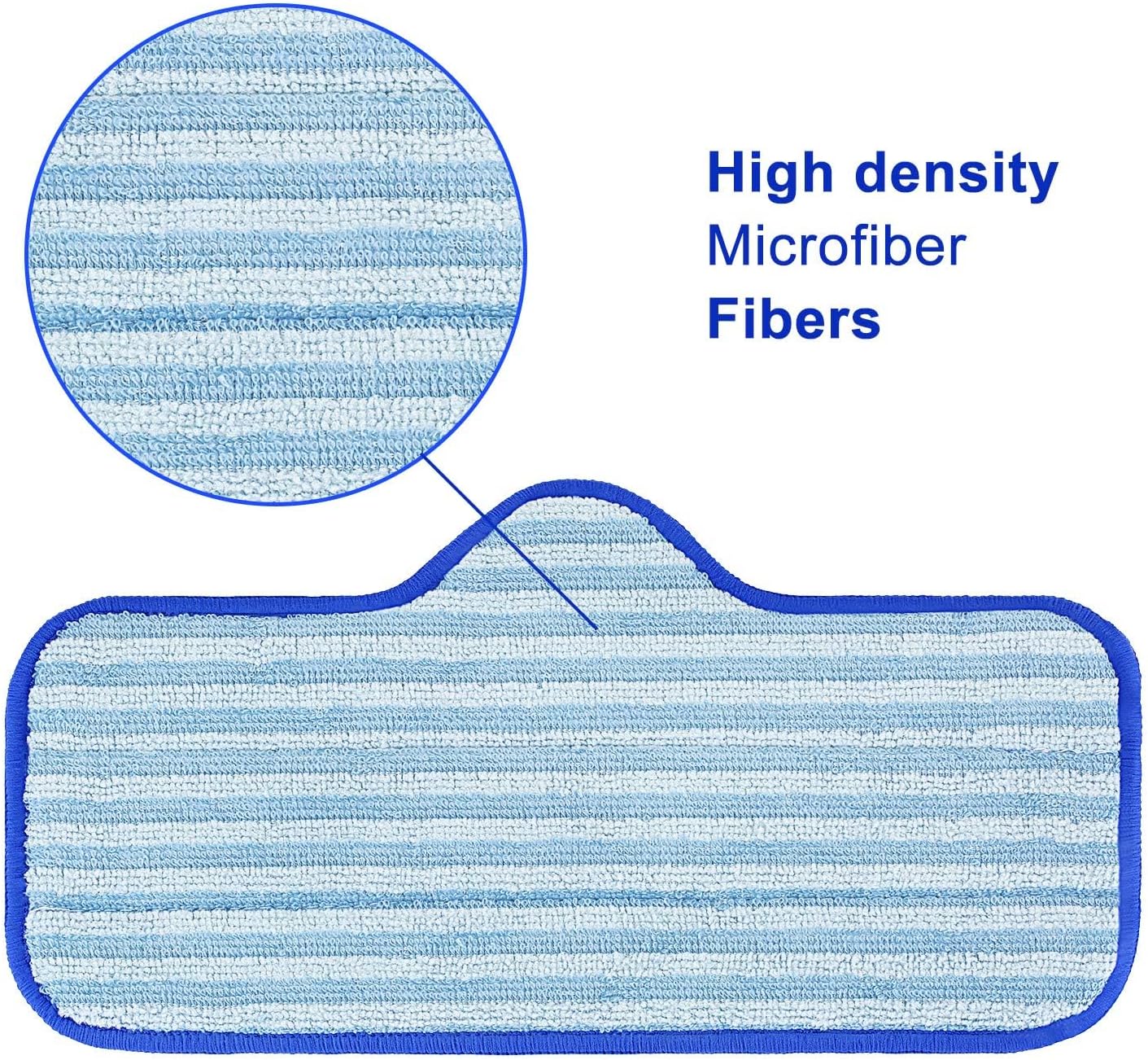 6 Pack Microfiber Pads Compatible with Dupray Neat Steam Cleaner, Durable, Reusable and Machine Washable