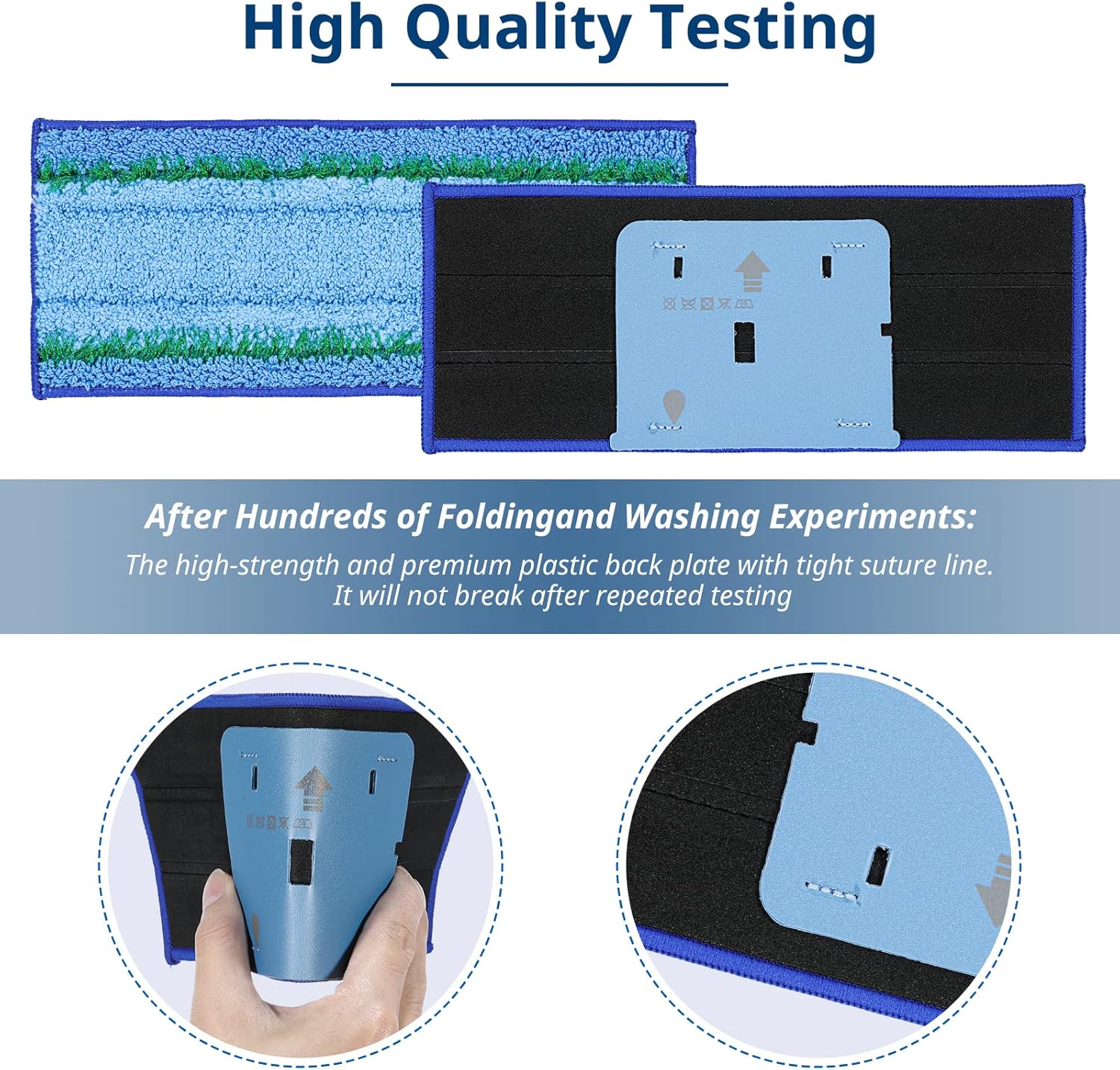 6 Pack M6 Wet Mopping Pads Washable and Reusable M6 Wet Mopping Pads Compatible with Braava Jet m6 Series 6110 6012 6112 6113 Ultimate Robot Mop
