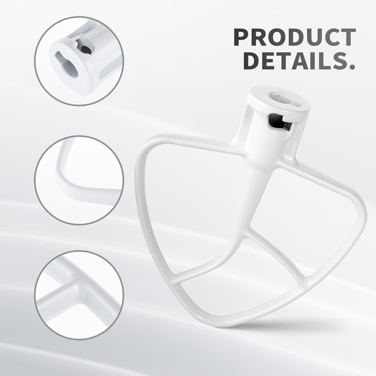 Replacement K45B Coated Flat Beater for Kitchenaid Stand Mixer, Compatible with 4.5 QT Tilt-Head Stand Mixer KSM90,K45