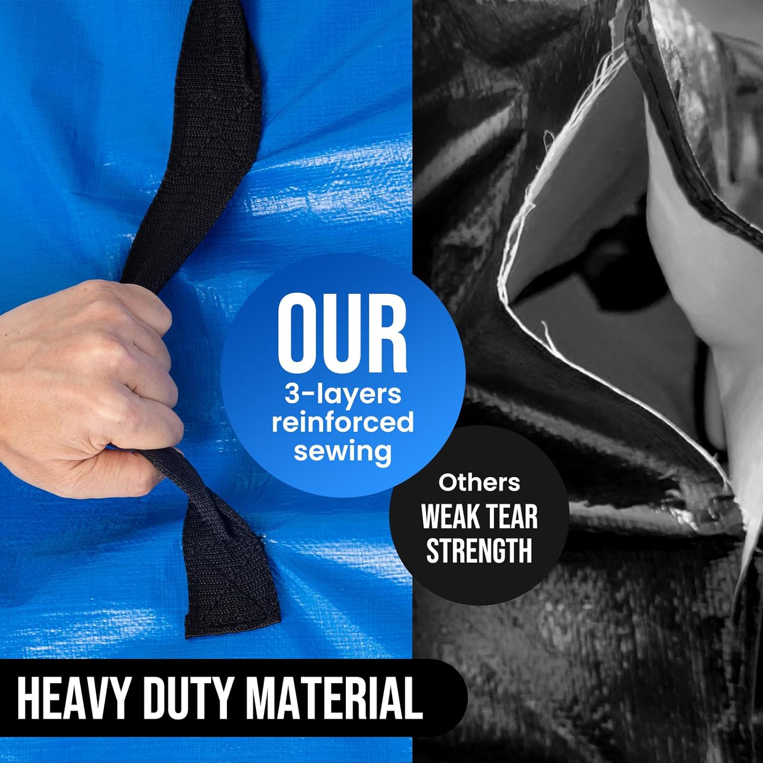 Queen Mattress Bags for Moving and Storage, Heavy Duty Moving Supplies Mattress Cover with Reinforced Handles, Storage Cover Essentials Packing Protector