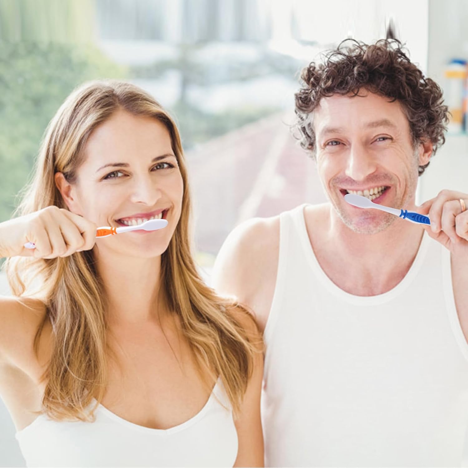 100 Pack Bulk Toothbrush Package with Covers Premium Quality Individually Wrapped Tooth Brushes, Soft Bristle Toothbrushes for Adults & kids, Hygienic Cap Donations, Travel, Hotels, Homeless
