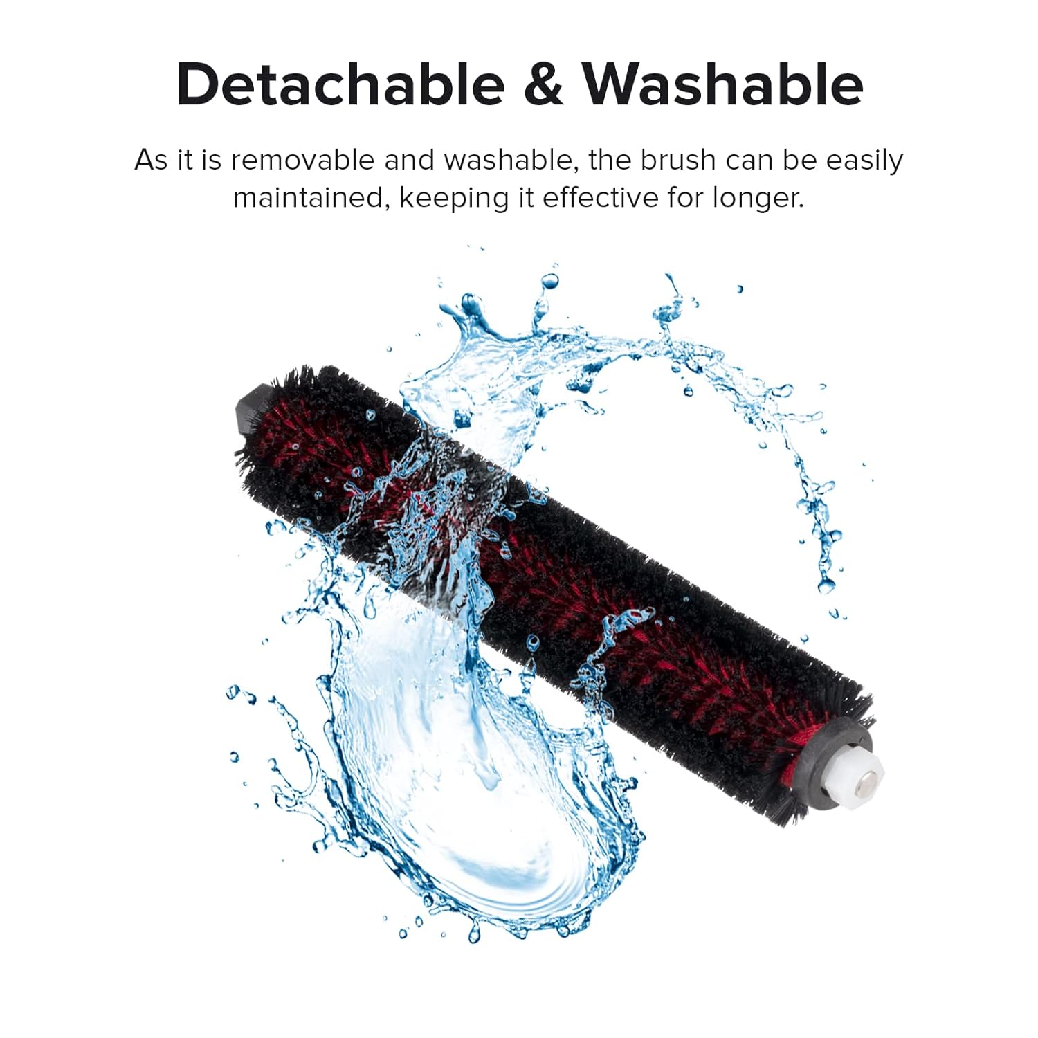 High-Speed Cleaning Brush for Saros 10/S8 MaxV Ultra/S8 Max Ultra/S8 Pro Ultra/S7 Max Ultra/S7 MaxV Ultra for Mop Washing and Dock Self-Cleaning 2pcs Included , Robot Vacuum Accessories