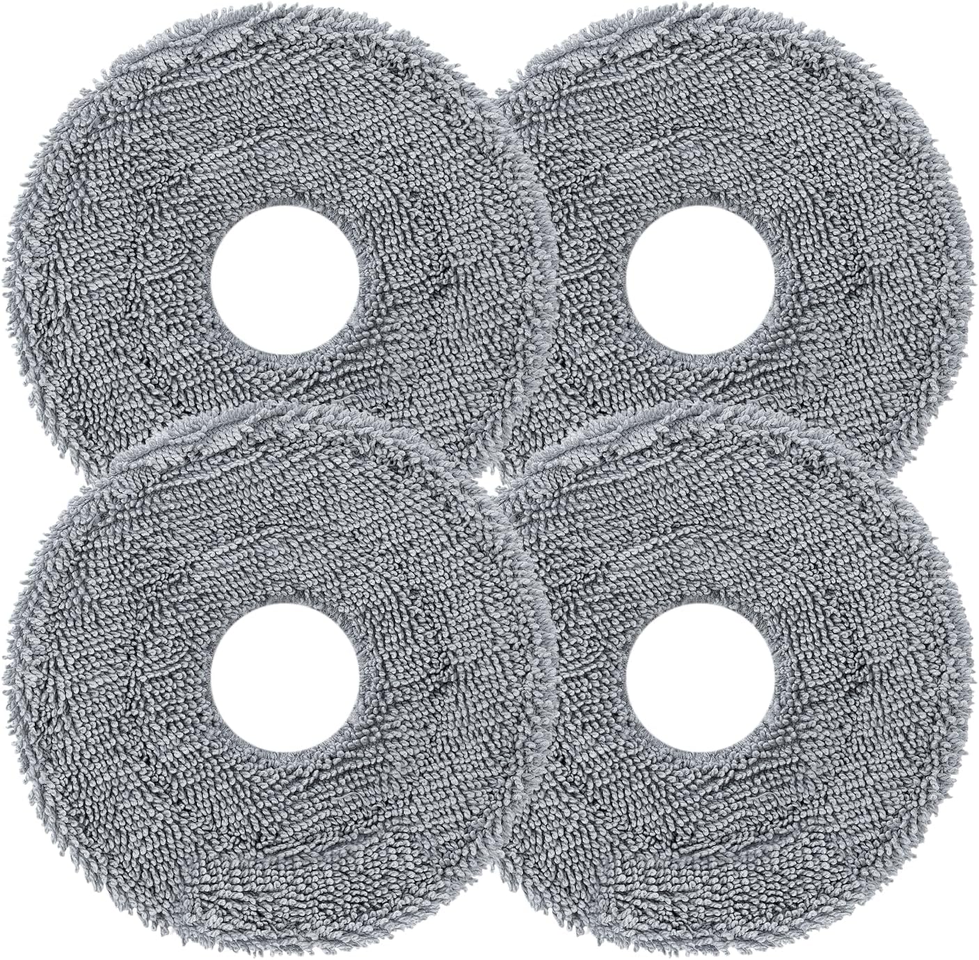 Rotating Mop Cloths for Saros 20 4-Pack , 200 RPM Scrubbing, 30-Level Water Adjustment, Compatible with 212℉ Auto Wash & 131°F Drying, Reusable Mop Pads for Hardwood Tile Marble Carpet