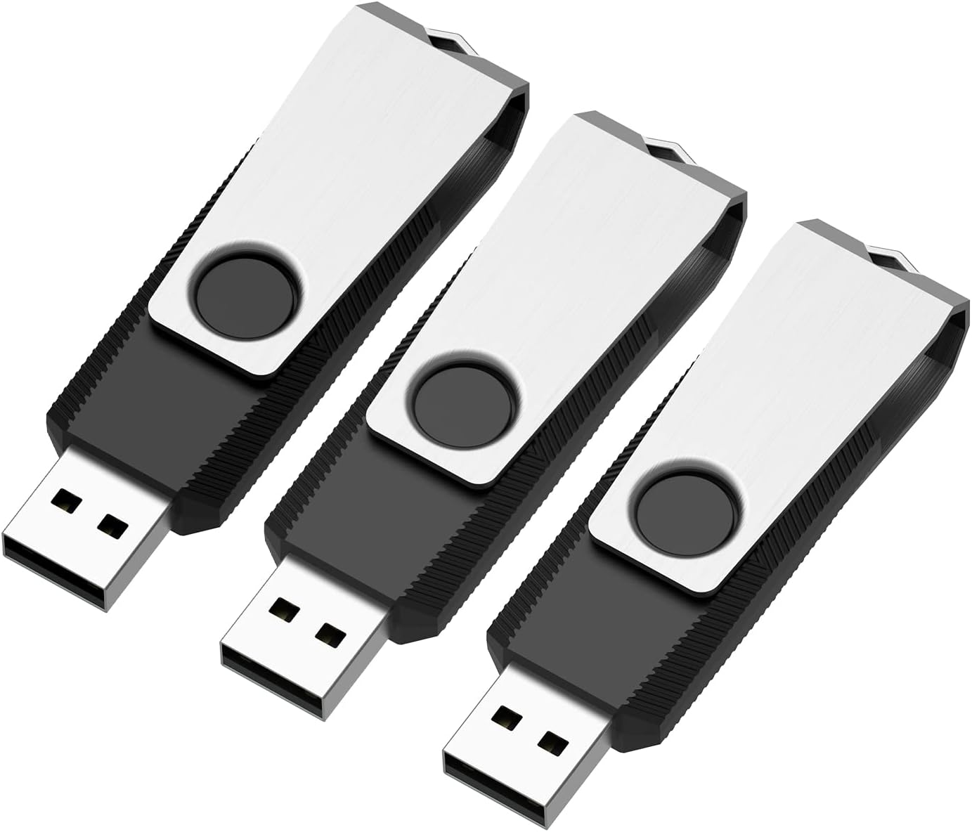 16GB 3 Pack USB Flash Drive 16GB USB Stick Bulk USB Drive 2.0 USB Key USB Thumb Drive Flash Drives 16gb Memory Stick for Computer Black,3 pcs