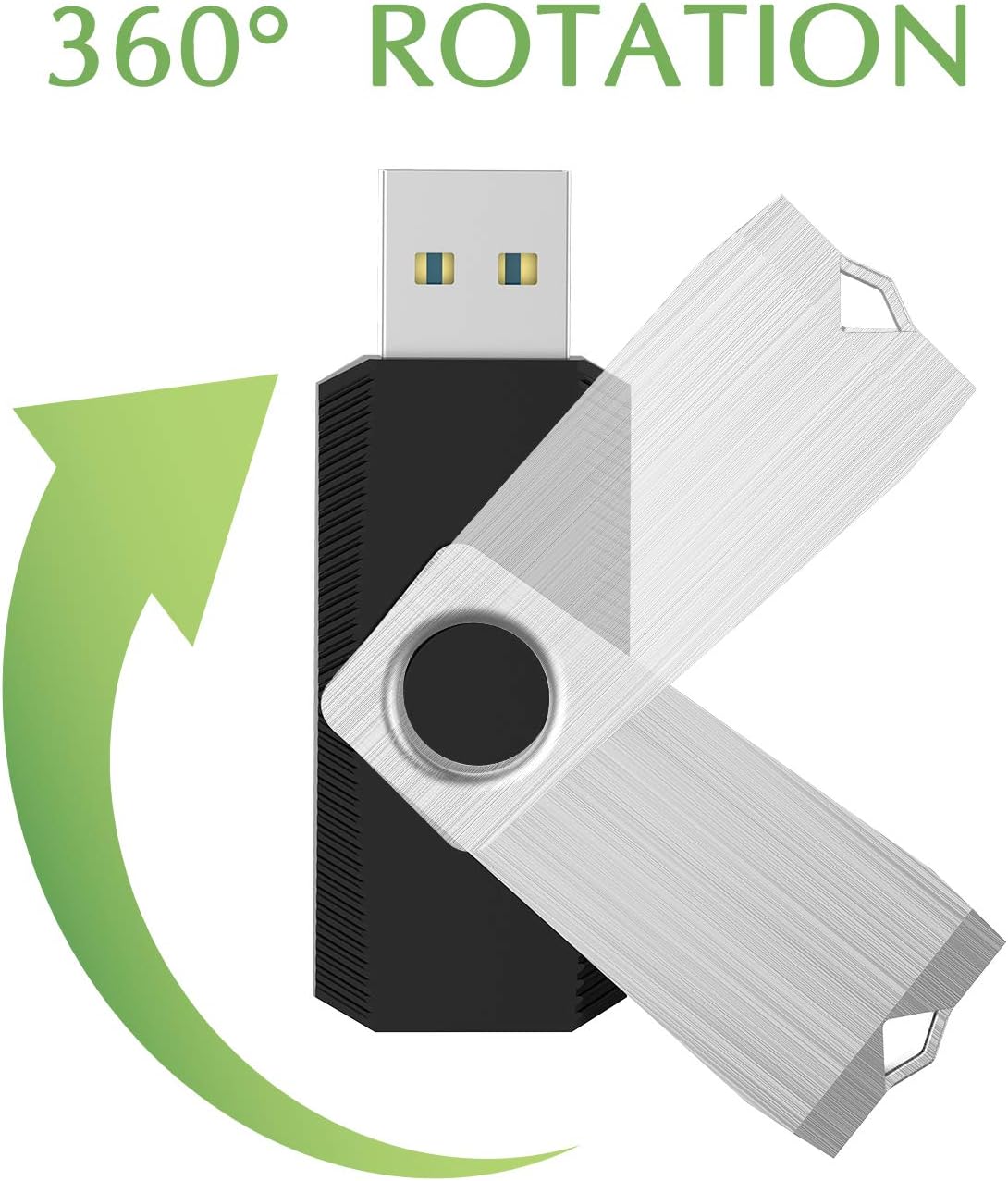 16GB 3 Pack USB Flash Drive 16GB USB Stick Bulk USB Drive 2.0 USB Key USB Thumb Drive Flash Drives 16gb Memory Stick for Computer Black,3 pcs