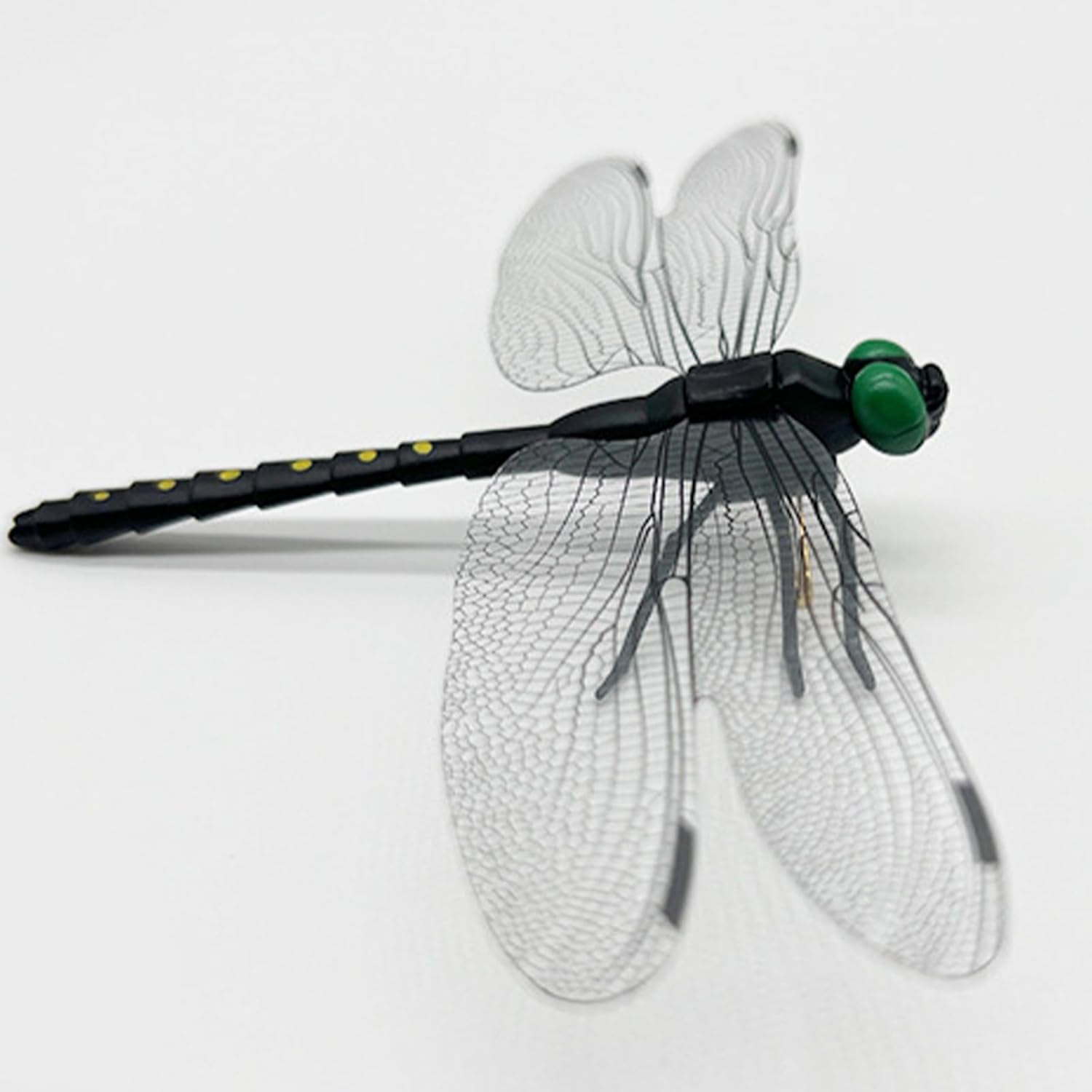 20 Pcs Dragon Fly Clips for Bugs Repellent, 3D Artificial Dragonfly Hat Clip, Dragonfly Garden Decor 20, Black*20 Pcs