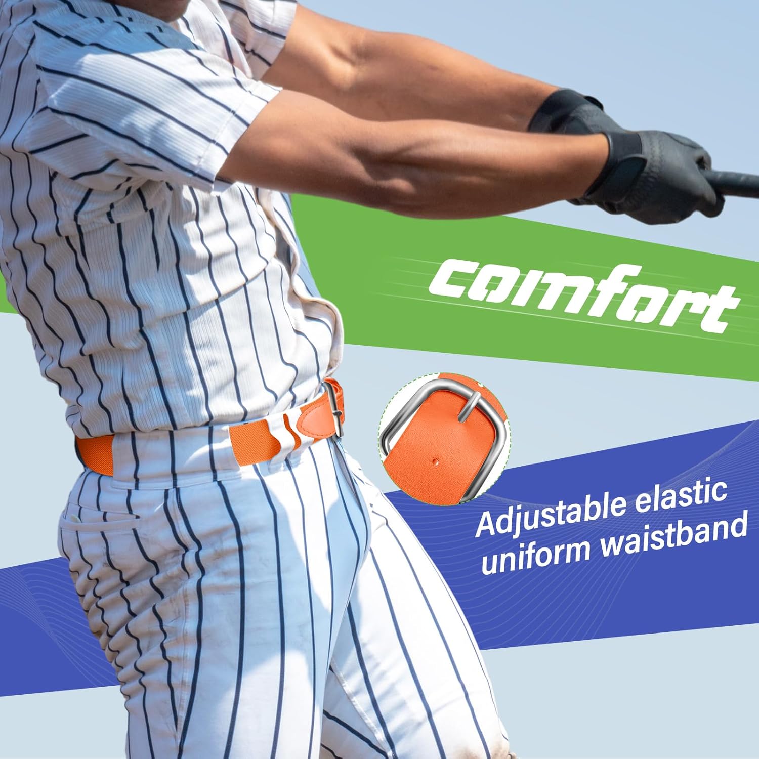 12 Pcs Baseball Belts Softball Belts Bulk for Adult and Youth Adjustable