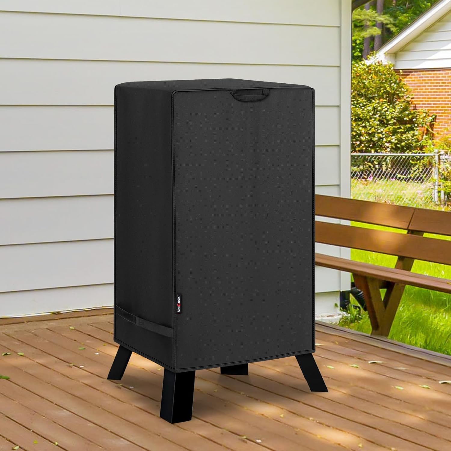 30 Inch Electric Smoker Cover for Masterbuilt, Heavy Duty Waterproof Vertical Smoker BBQ Grill Cover, All Weather Resistant, 18" W x 17" D x 33" H