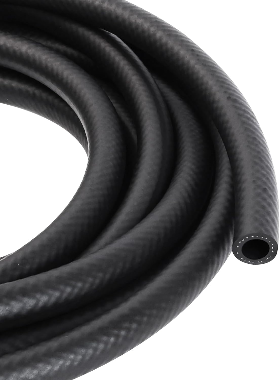 3/8 Inch ID NBR Rubber Hose, 20 Feet Fuel Hose Line Transfer Hose for Small Engine Black