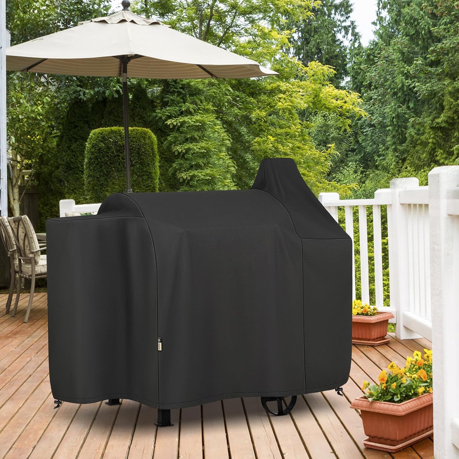 Grill Cover Compatible with Pit Boss 820 Deluxe, Pro Series 850, Heavy Duty Waterproof Wood Pellet Smoker Covers for Pitboss 820D, PB820FB, 820XL, 820D3, 820SC, 820PS1, All Weather Protection