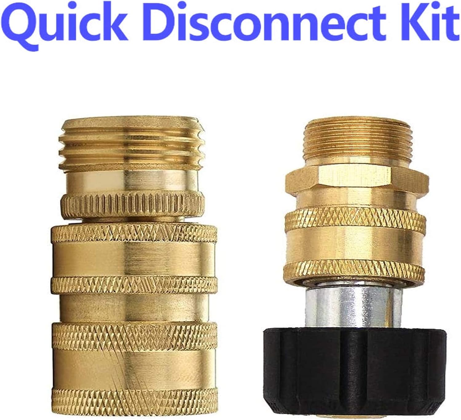 Pressure Washer Adapter Set, Quick Disconnect Kit With M22 Metric Male Thread Quick Connector, M22 Swivel to 3/8'' Quick Connect, 3/4" to Quick Release, 8 pack