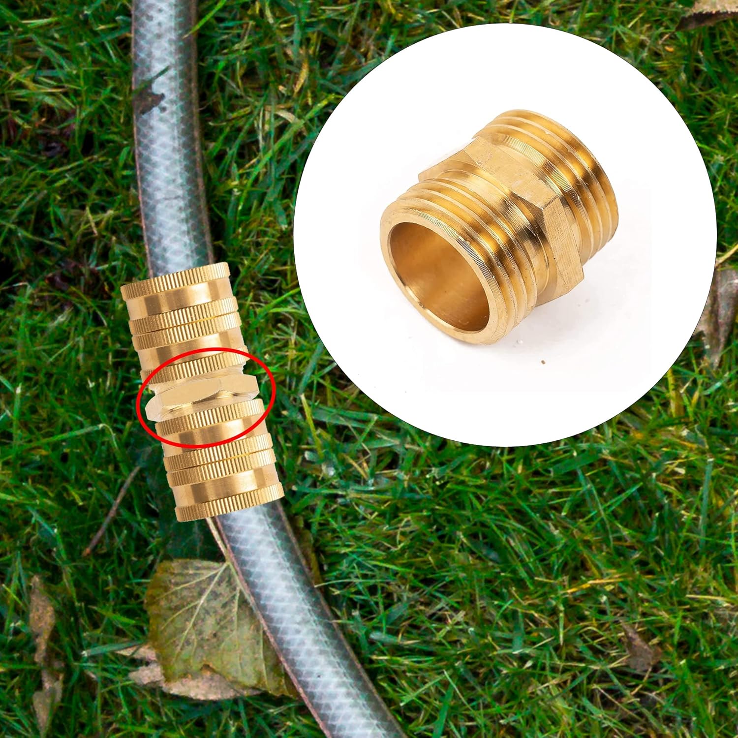 Garden Hose Adapter + Hose Protector
