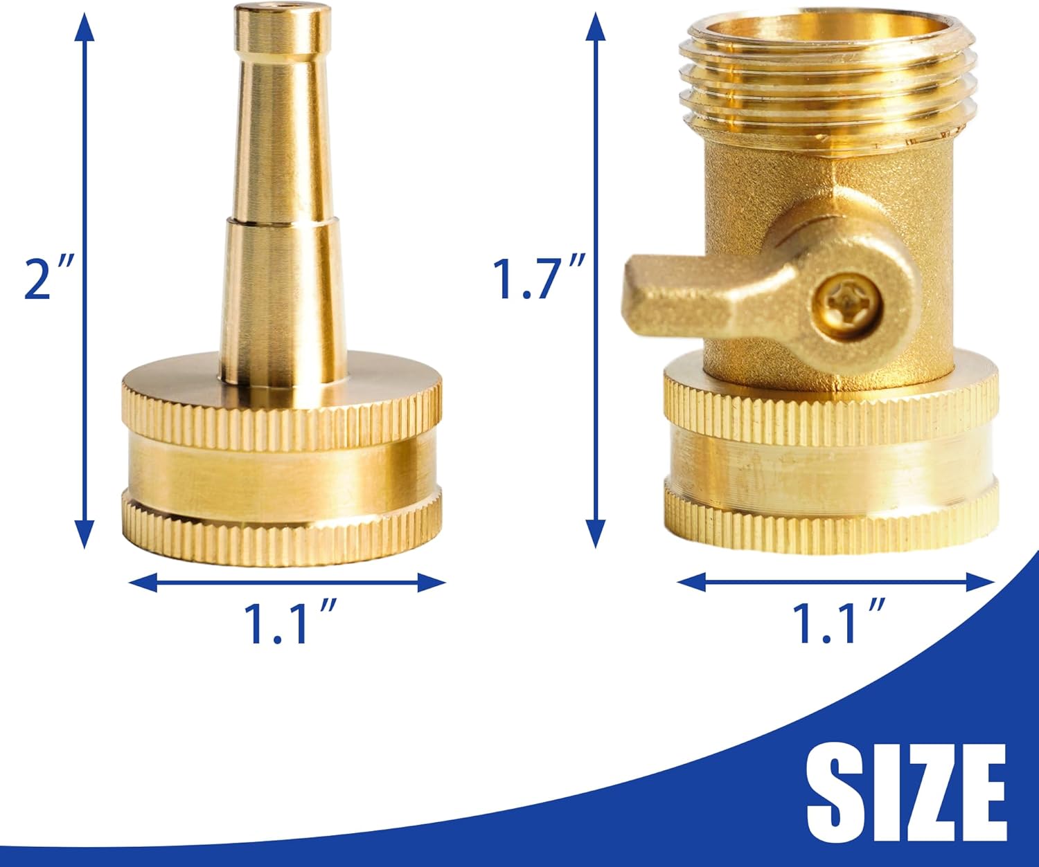 Garden Hose Repair Kit + Jet Nozzle Hose Shutoff Valve