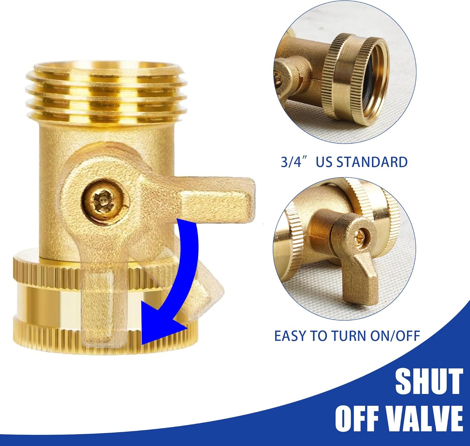 Garden Hose Repair Kit + Jet Nozzle Hose Shutoff Valve