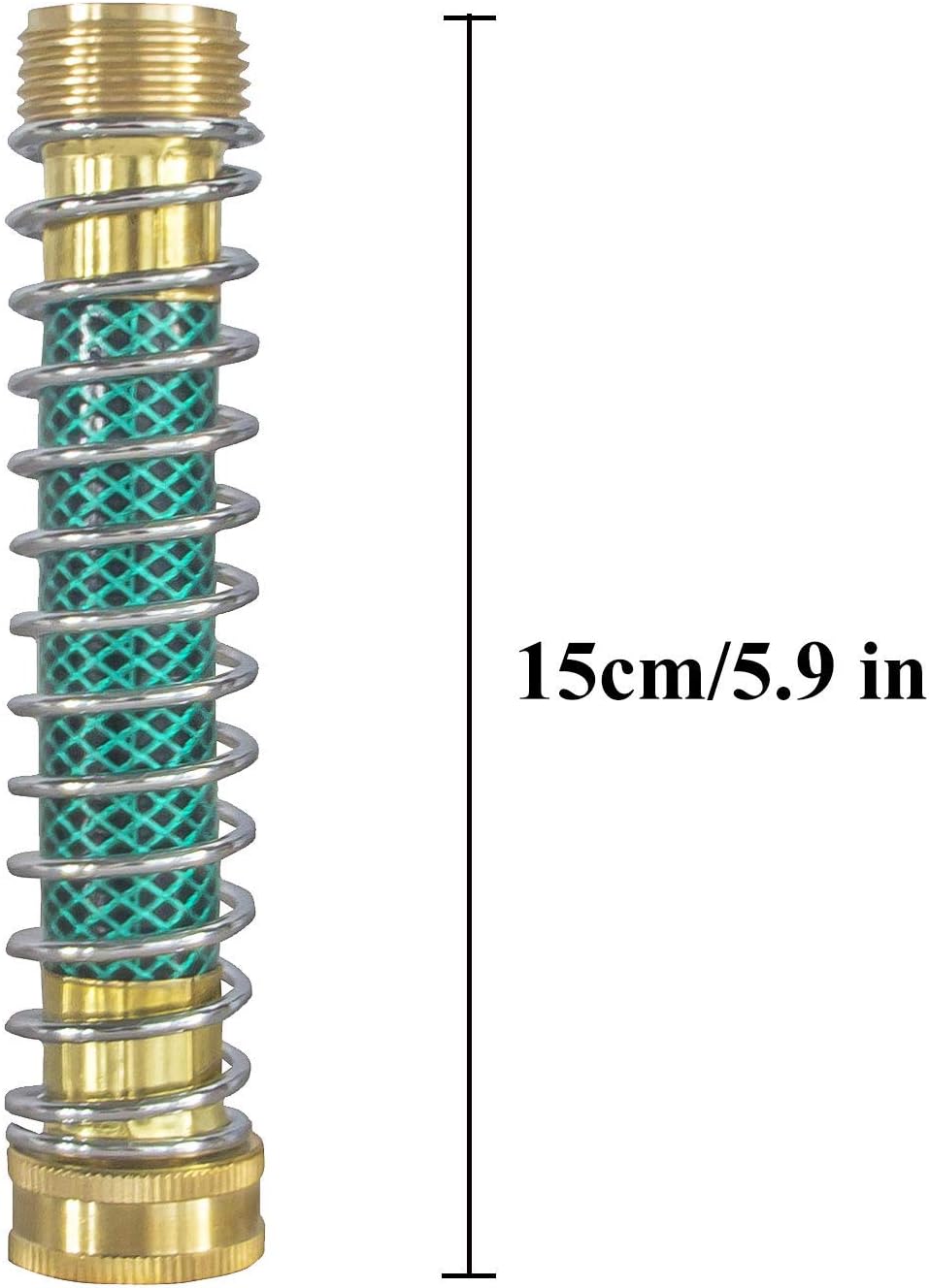 Garden Hose Protector + 4" Twist Hose Nozzle, 2" Jet Sweeper Nozzle
