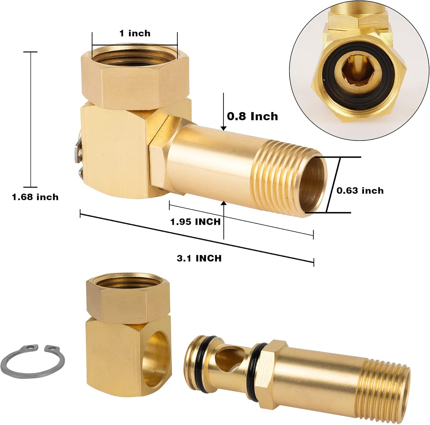 Garden Hose Protector + Garden Hose Adapter