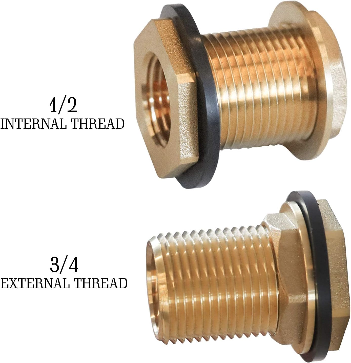 Garden Hose Quick Connector + Brass Bulkhead Fitting