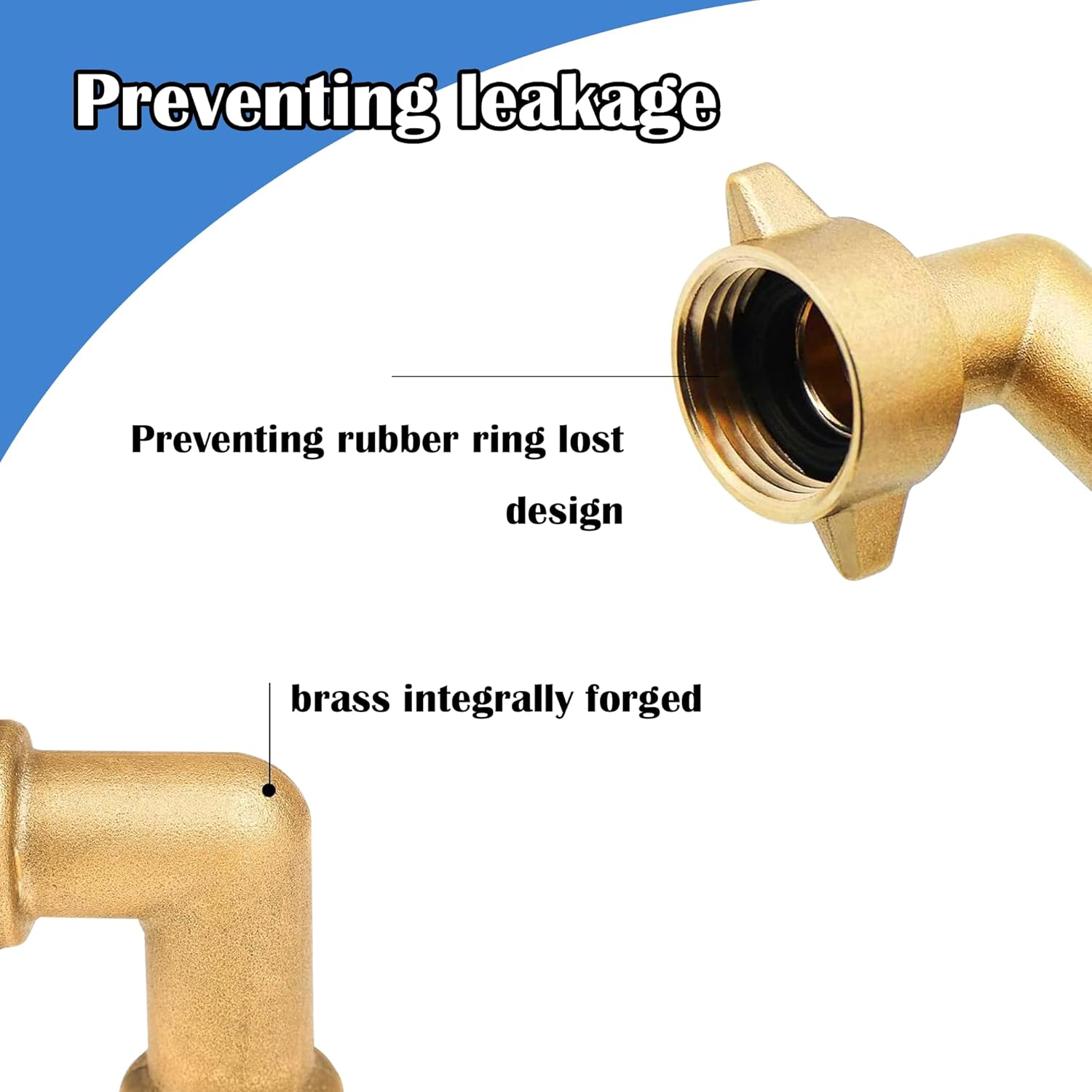 4" Twist Hose Nozzle + 90 Degree Garden Hose Elbow Connectors