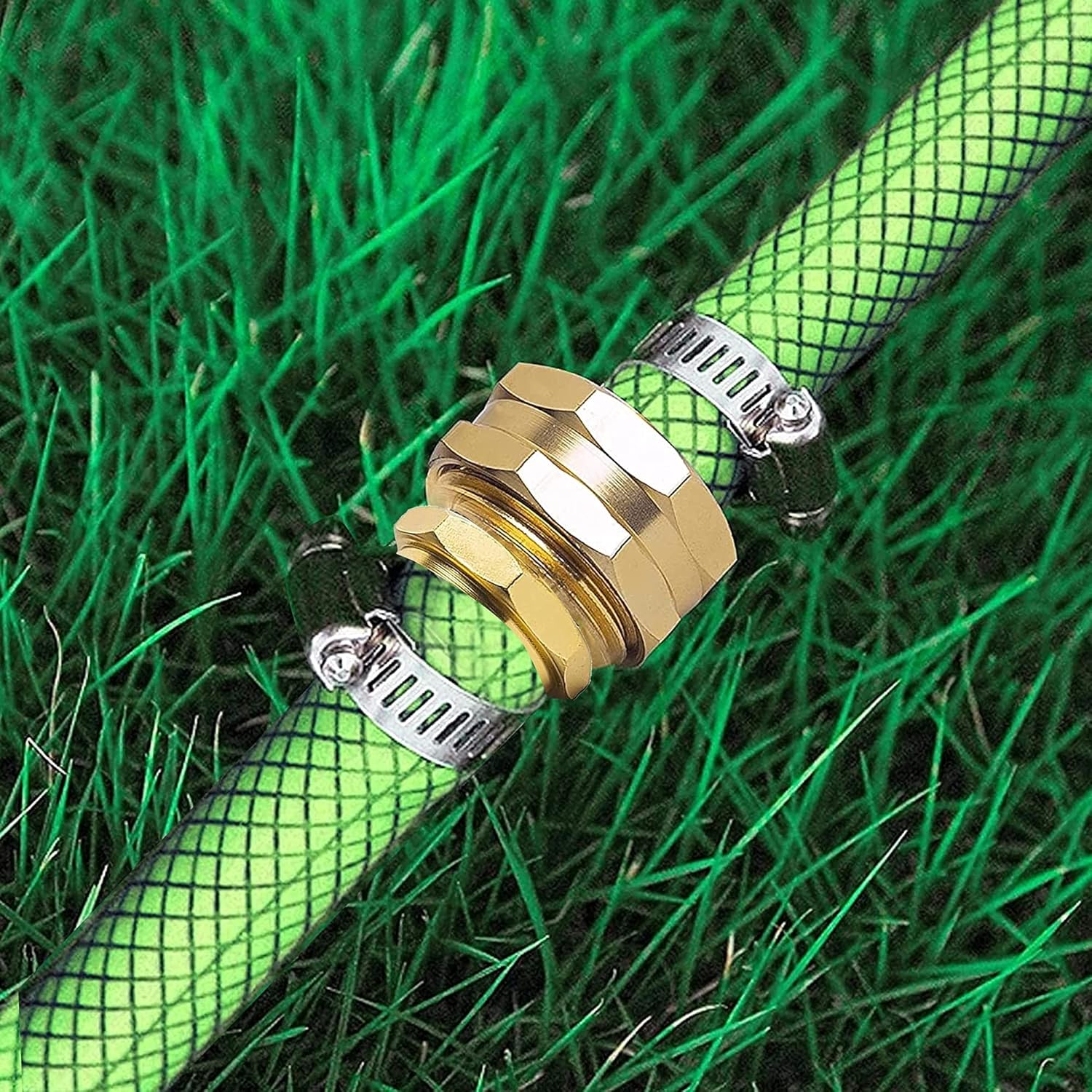 Garden Hose Repair Connector with Clamps + Hose Repair Kit