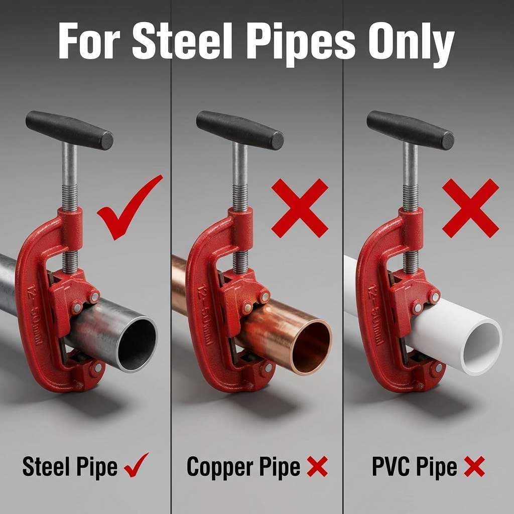 Heavy Duty Pipe Cutter, 1/8-inch to 2-inch Steel Pipe Cutter