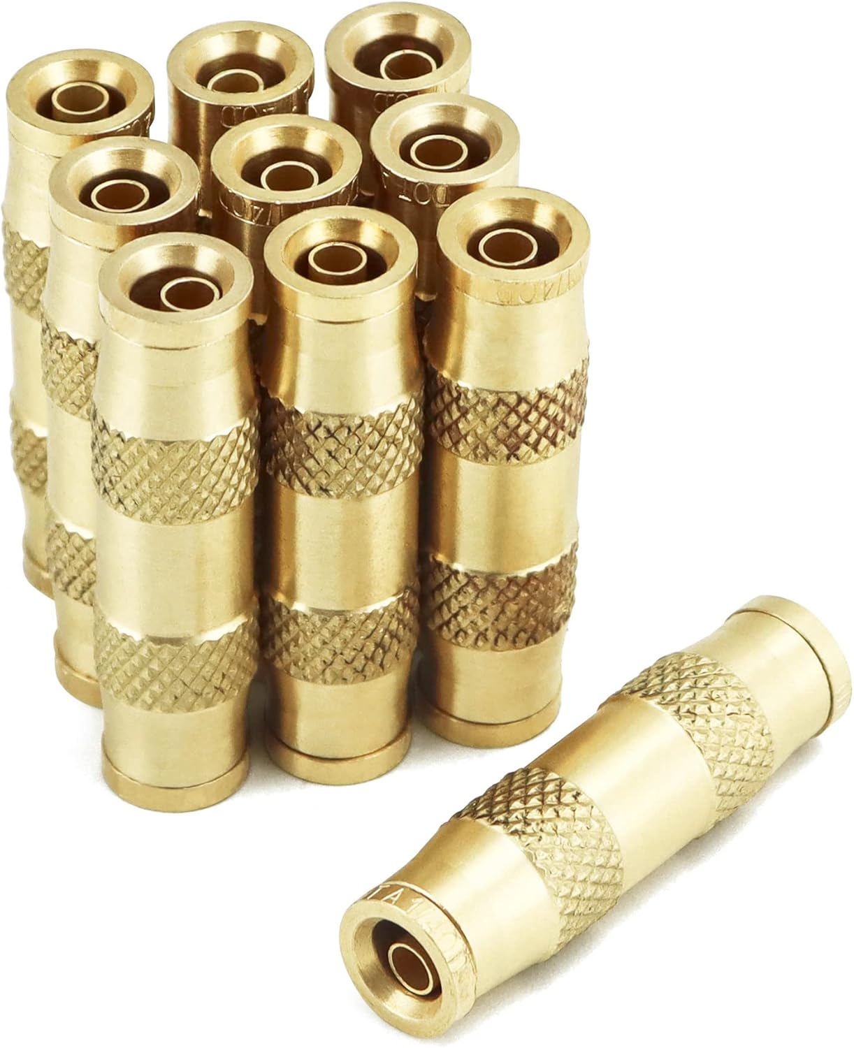 1/4" Push To Connect Fittings - 10 Pack Air Compressor Quick Connect Dot Air Line Pneumatic Hose Fittings