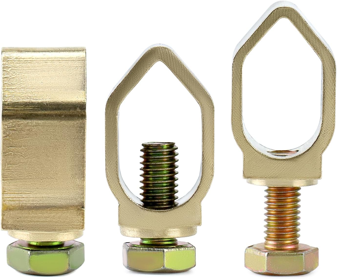 Direct Burial Ground Rod Clamp, 10 Pack 5/8" Diameter Copper Mechanical Connectors