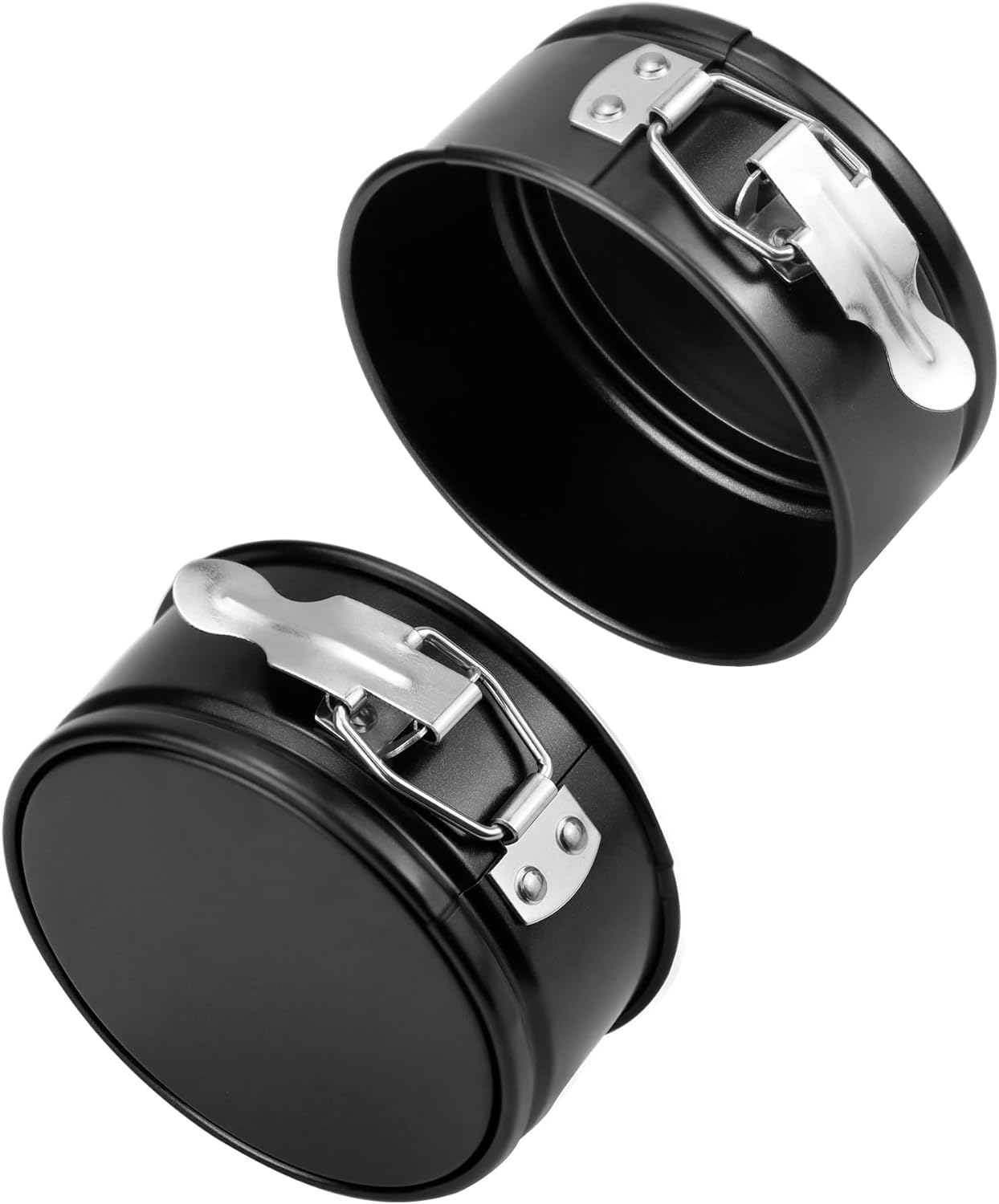 4 Inch Springform Pan Set, Nonstick, Leakproof Mini Cheesecake Pans with Removable Bottom, Carbon and Stainless Steel Construction, 8 Pcs