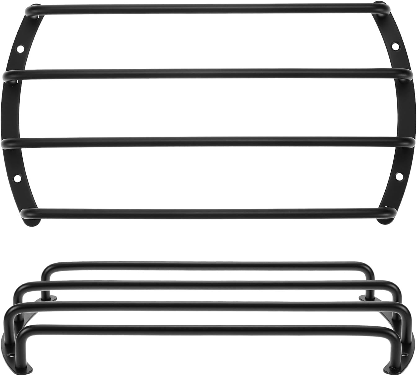 Speaker Grill Cover Set, 2 Pcs 10" Metal Bar Grille Audio, 4 Bars Speaker Subwoofer Grill Grille Cover, Compatible with Most Round Car Audio Subwoofers