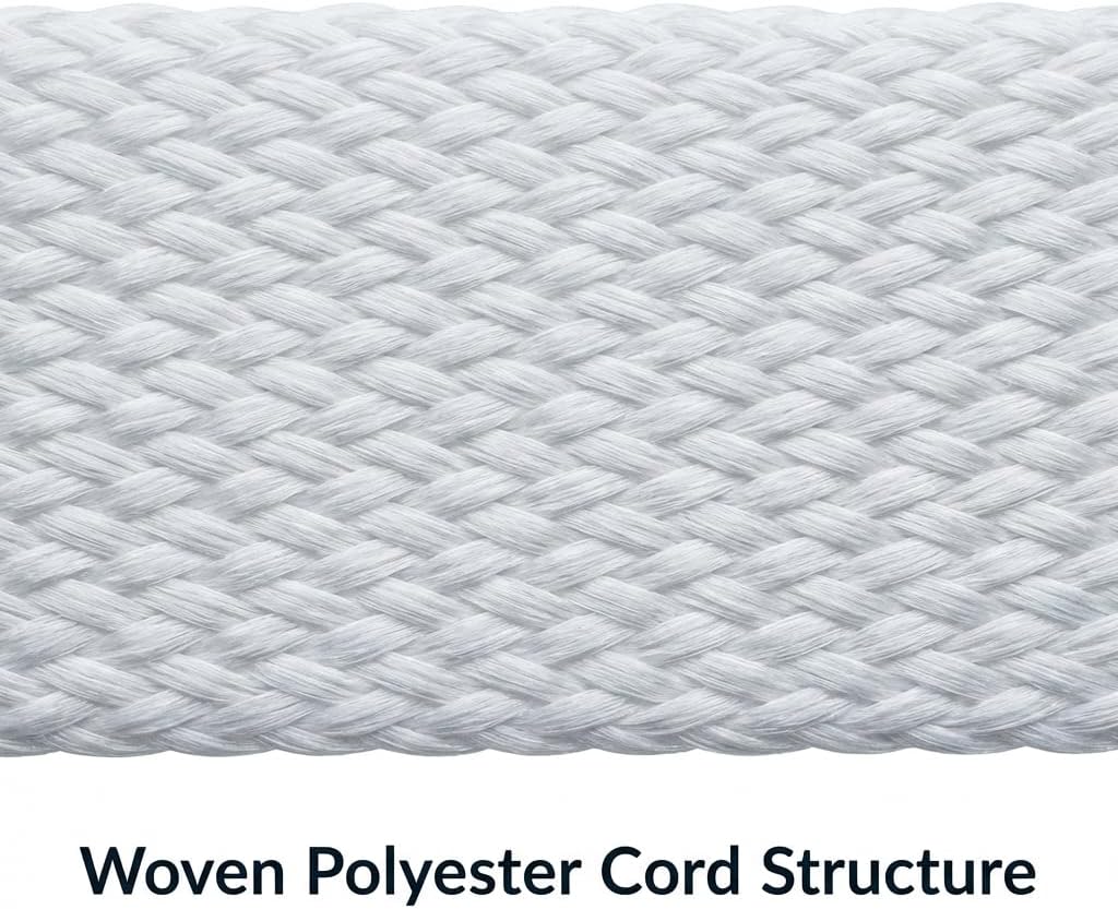 3/4" x 250' Woven Polyester Cord Strap – Strong 2400 lb Strength for Pallet, Bundling & Packaging