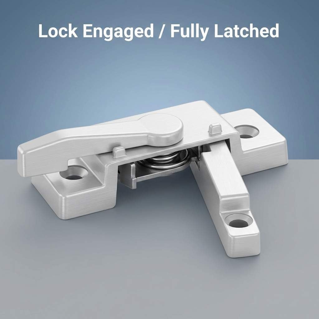 10 Pack Sliding Window Sash Locks, Cam Action White Double Hung Window Sash Lock for Vertical and Horizontal Sliding Windows