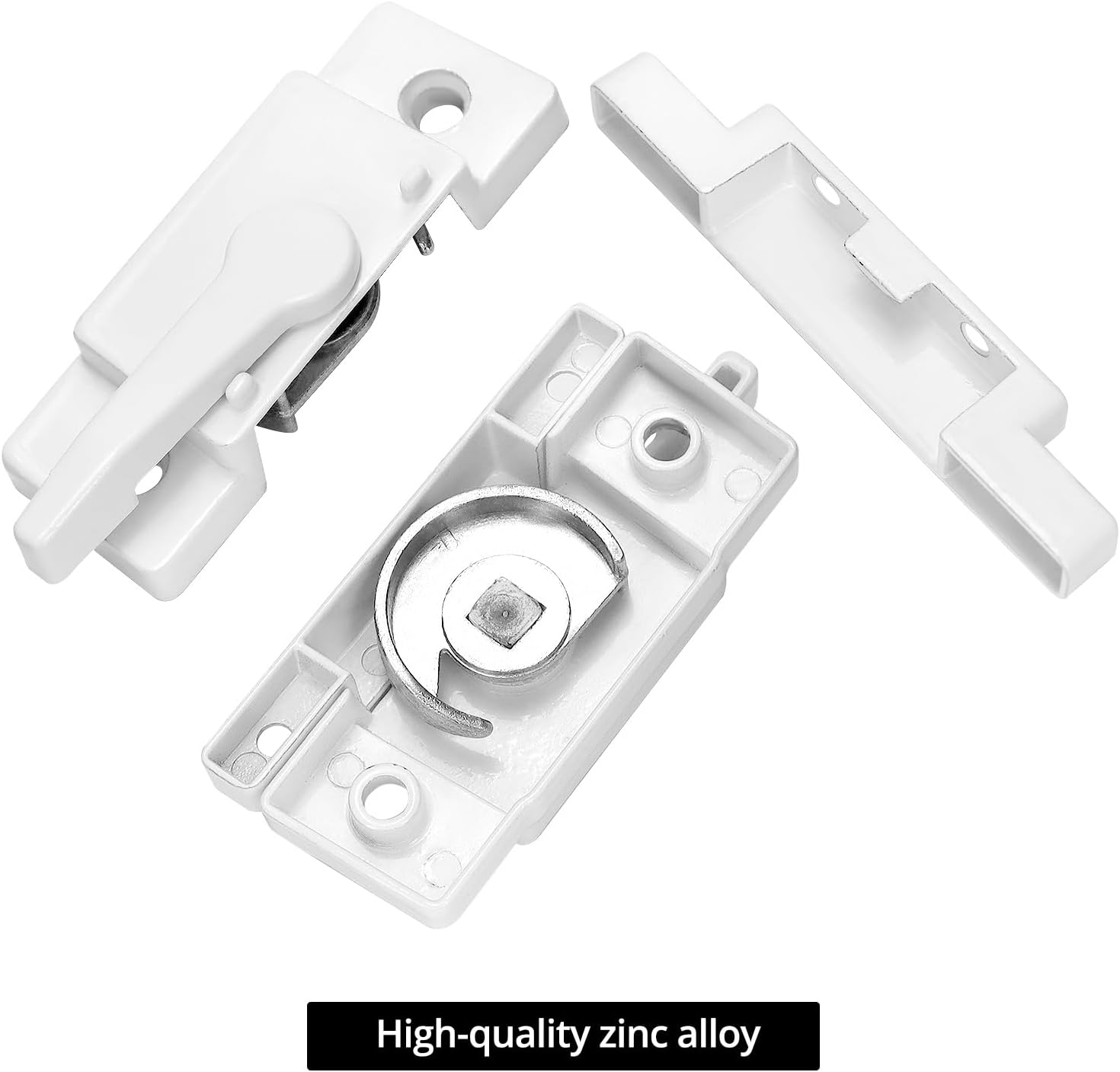 10 Pack Sliding Window Sash Locks, Cam Action White Double Hung Window Sash Lock for Vertical and Horizontal Sliding Windows