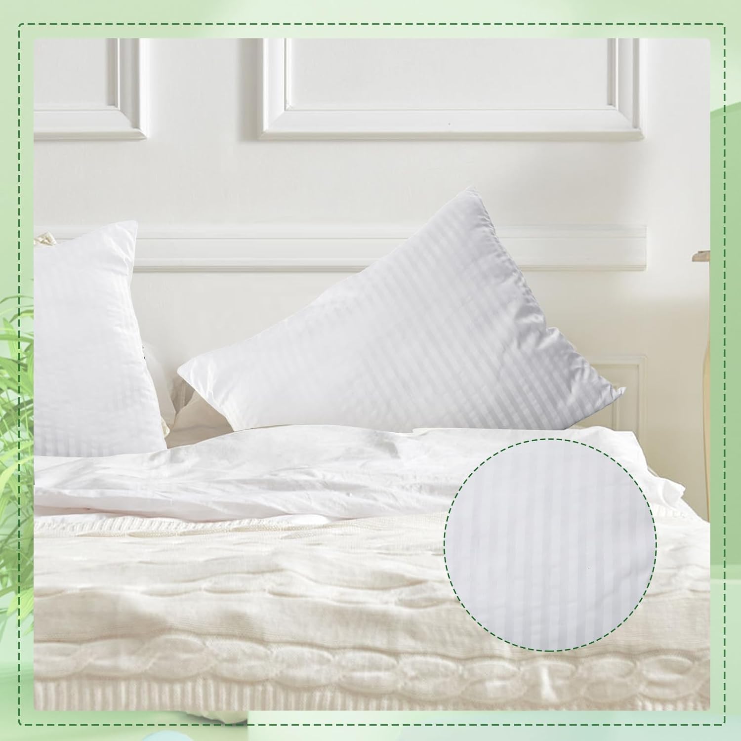 20 Pcs Standard Bed Pillows for Sleeping Soft Down Alternative Hotel Bedding Pillows Inserts for Stomach Side and Back Sleepers 20 x 26 Inch