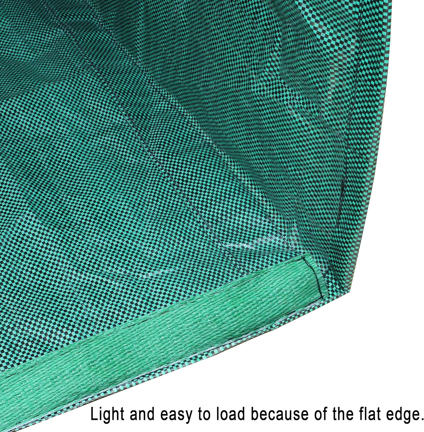 2-Pack 53 Gallon Dustpan-Type Yard Waste Bags, Reusable Heavy Duty Collapsible Garden Leaf Bags, Leaf Collector for Leaves, Lawn Debris & Grass Clippings