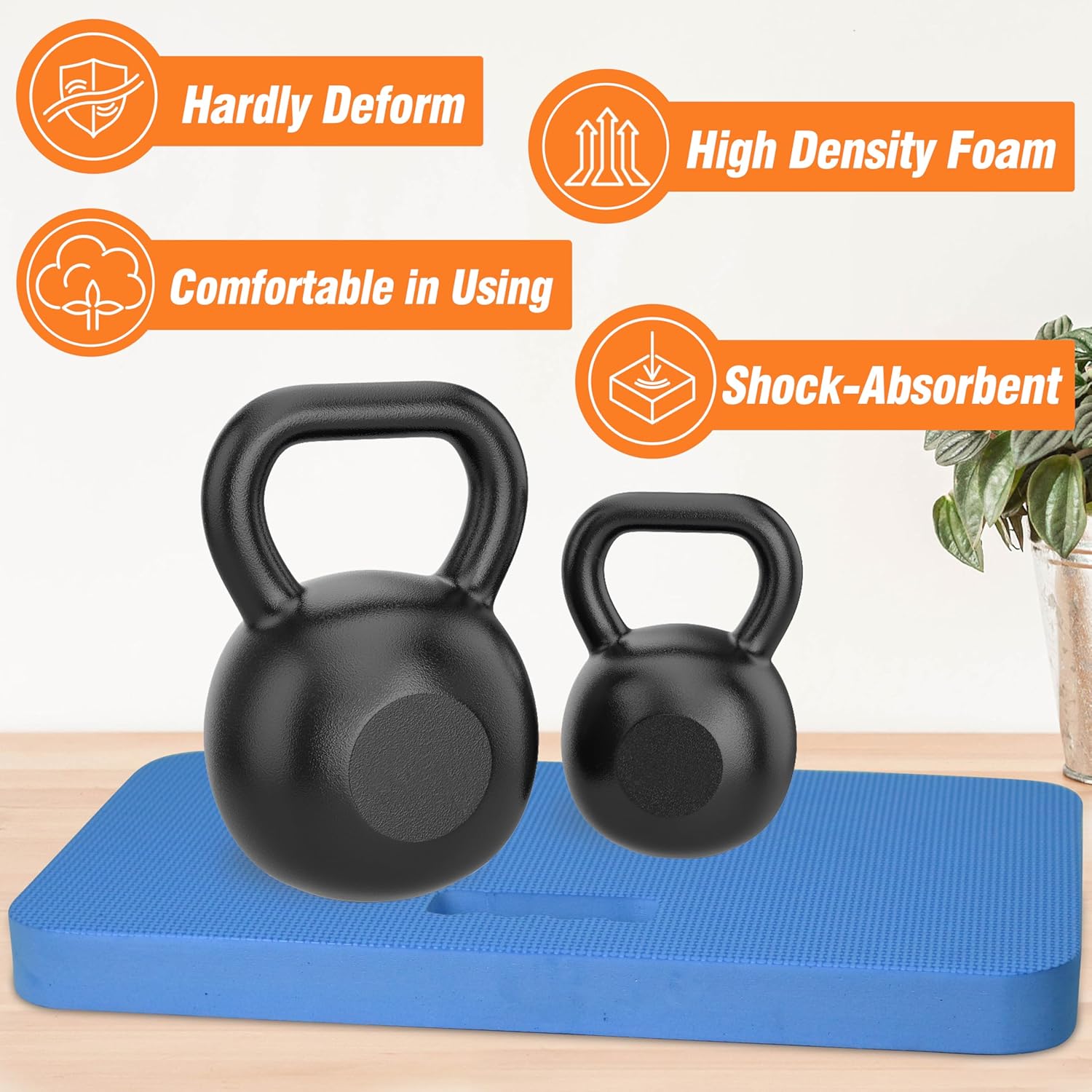 3-Pack Garden Kneeling Pad - For Gardening, Baby Bath, Yoga, Pilates, Exercise, Blue