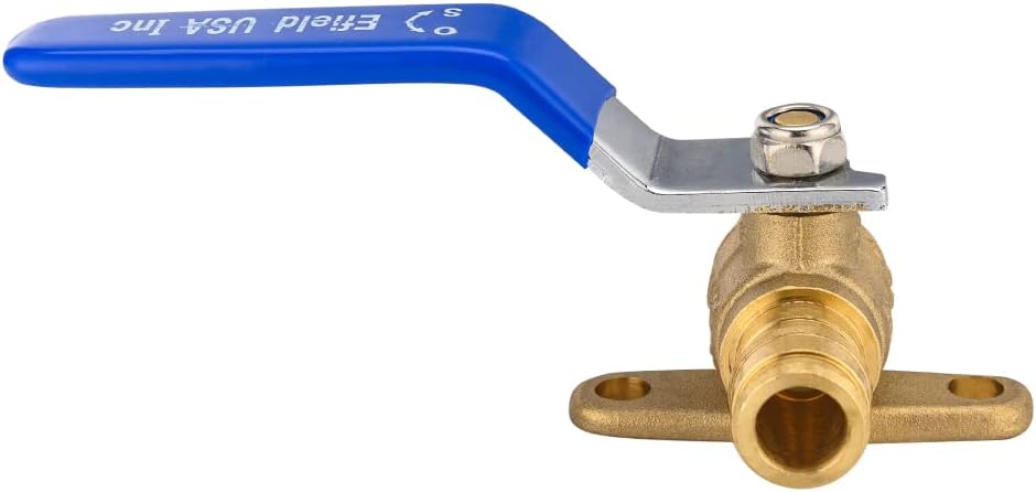 1/2 Inch Pex A Expansion Brass Full Port Shut-off Ball Valve with Drop-ear, ASTM 1960, UPC Certified, VALVE027