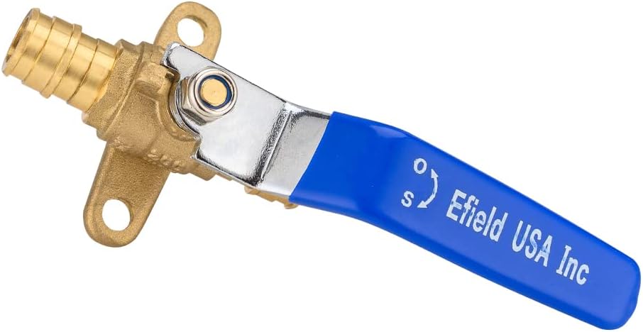 1/2 Inch Pex A Expansion Brass Full Port Shut-off Ball Valve with Drop-ear, ASTM 1960, UPC Certified, VALVE027