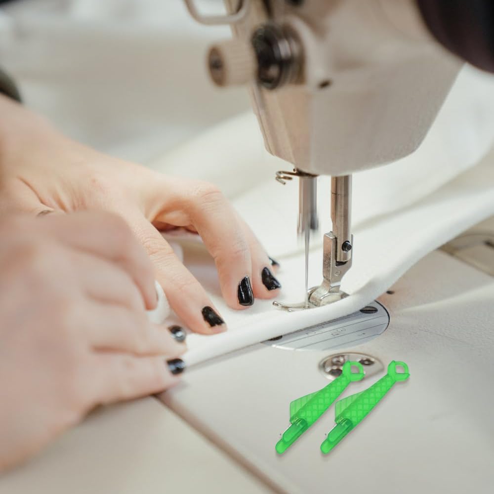 Fish Mouth Sewing Machine Needle Threader, 2024 Upgrade Quick Sewing Machine Loop Easy Selfthread Needle Threaders Tool, Automatic Sewing Needle Threader Simple Needle Threader Green*5